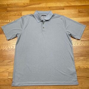 Pebble Beach Dry-Luxe Polo Mens XL Grey Performance Golf Shirt Golfcore